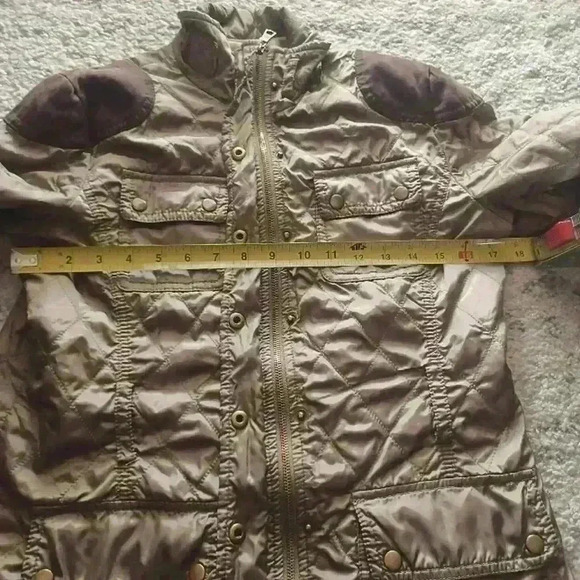 Banana Republic Womens Olive GreenS Quilted Jacket S - Picture 11 of 13